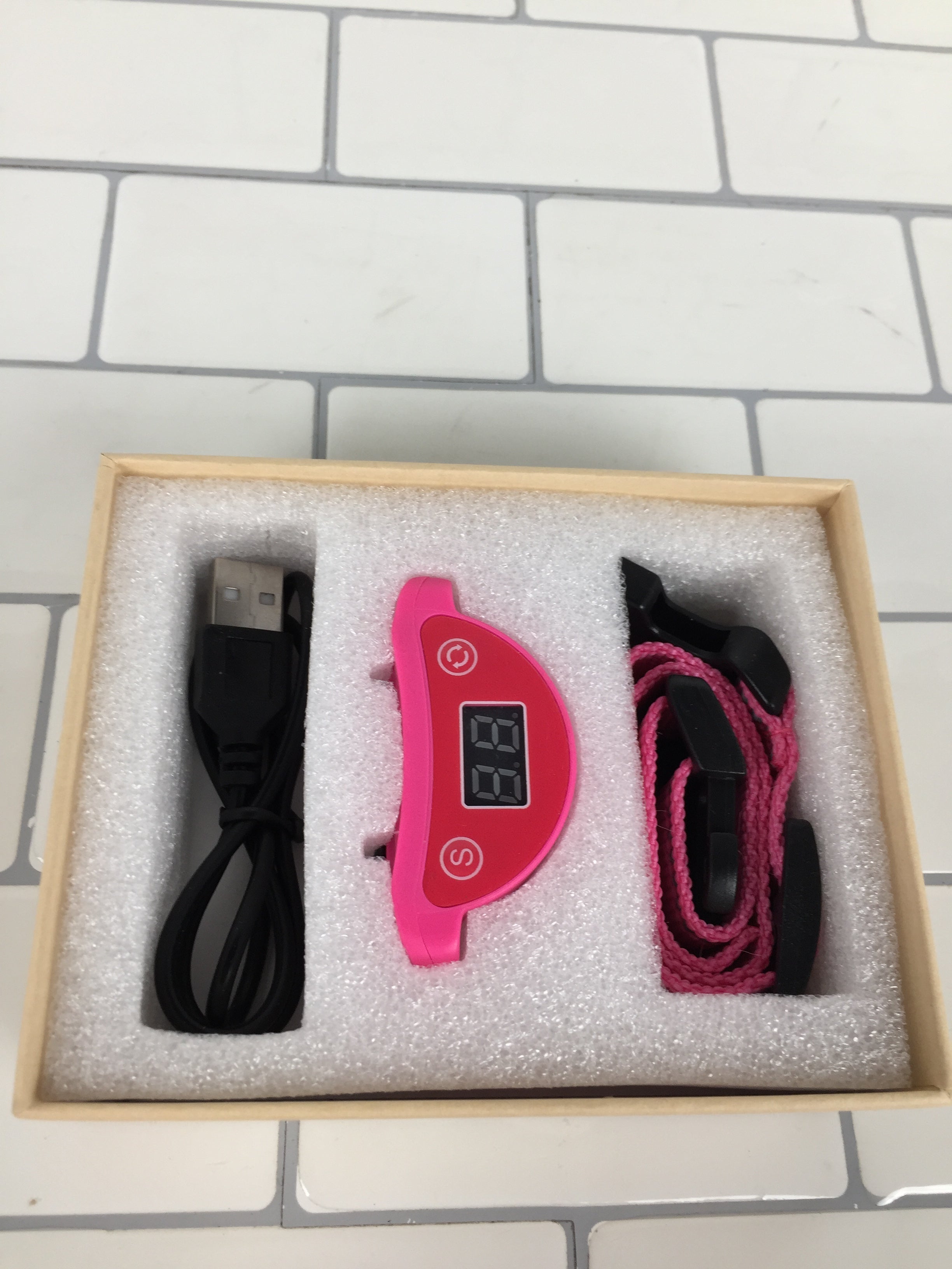 Cat Meow Collar, Automatic No Shock Vibration Collar for Cats - Reflective Pink (7345135780078)